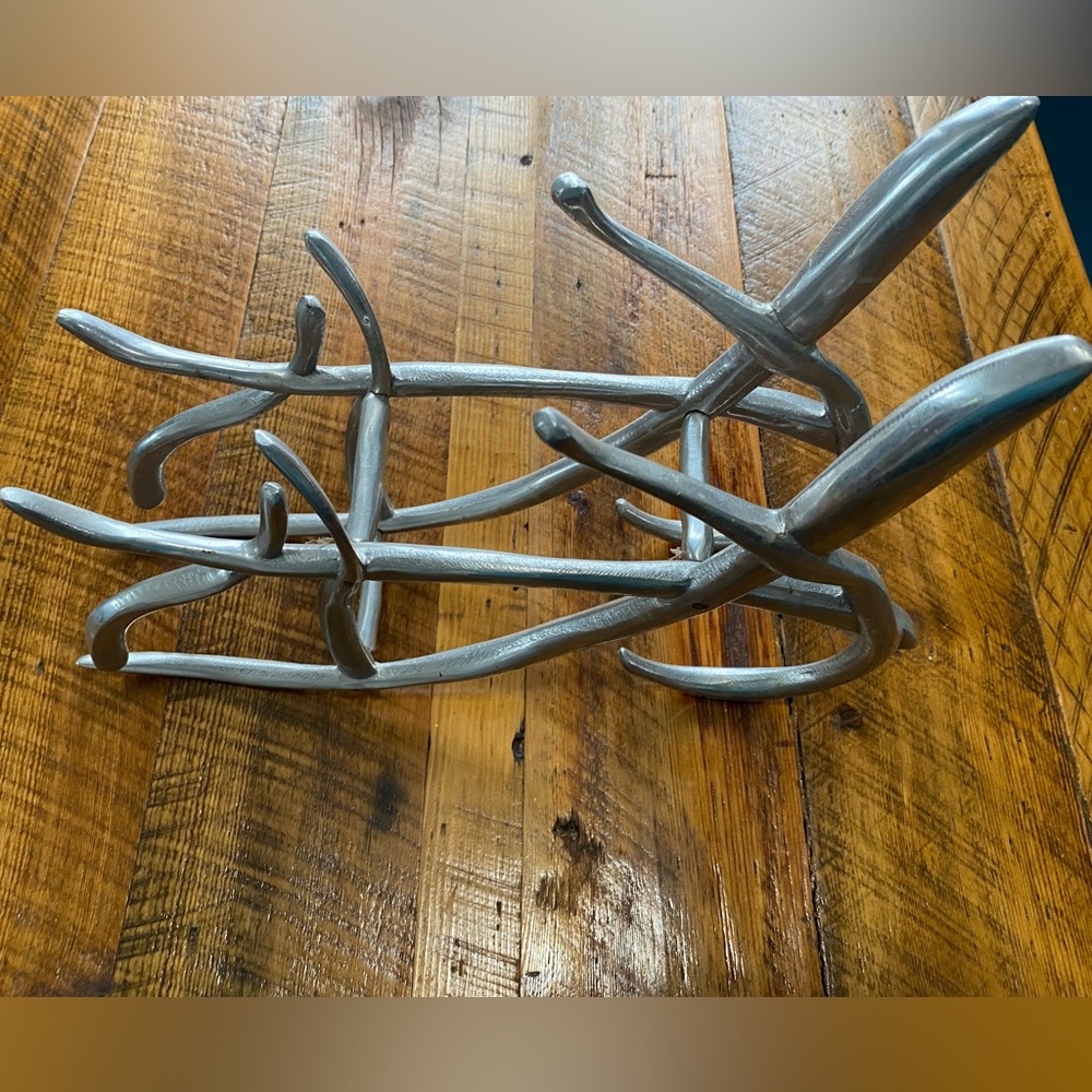 Vintage Mariposa Abstract Metal Wine Rack